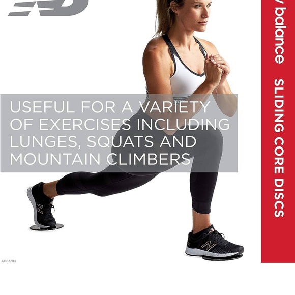 New Balance Sliding Core Discs Workout SlidersFitness Ab Sliders Dual-Sided Pads - Picture 3 of 4